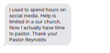 Pastor Reynolds testimonial